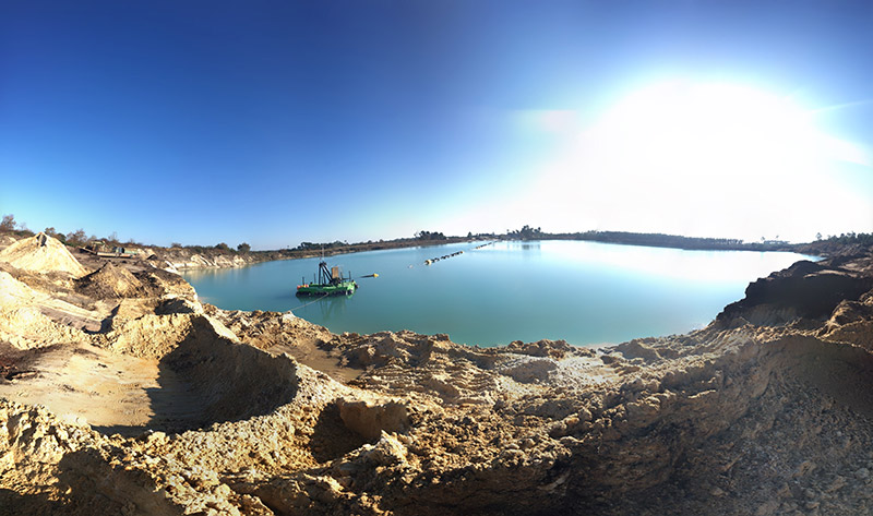 Dragage automatisé à la Sablière de Meilhan