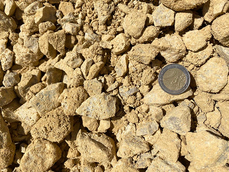 Cailloux concassés 0.80 Jaune